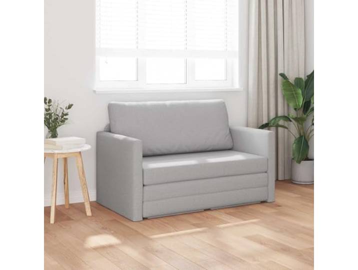 KTHLBRH Schlafsofa Wolkengrau 124 x 71 x 78 cm Stoff Konvertierbar, Gestell aus Metall und Holz, Schaumstoff und Faser, 110 kg, kleines Wohnzimmer
