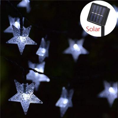 Uplift Picks Solar Star String Lights For Magical Outdoor Garden And Patio Ambience white 12 M (100 Leds) star