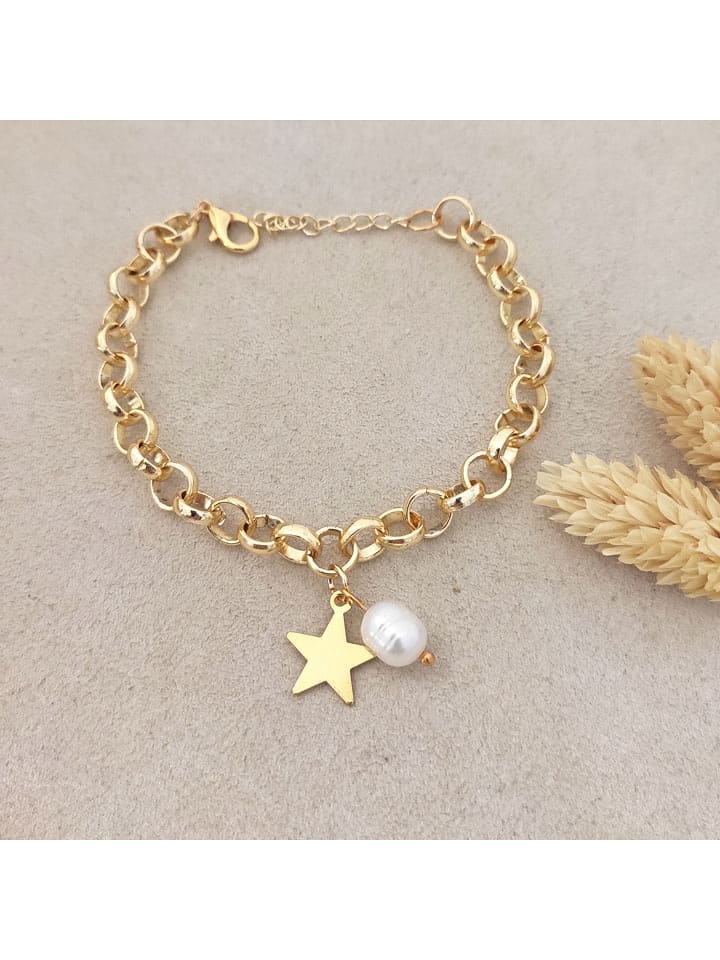 Nakkash Vergold. Armkette mit Zierperle - onesize