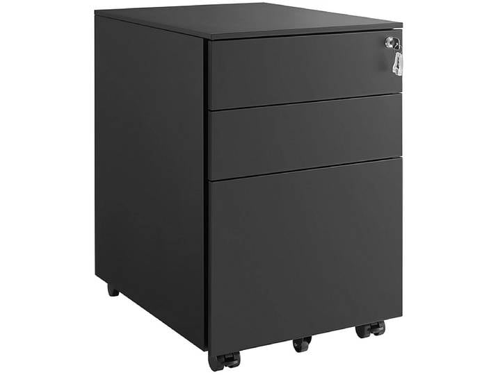 Schubladenelement SONGMICS VADIM 3 Schubladen schwarz