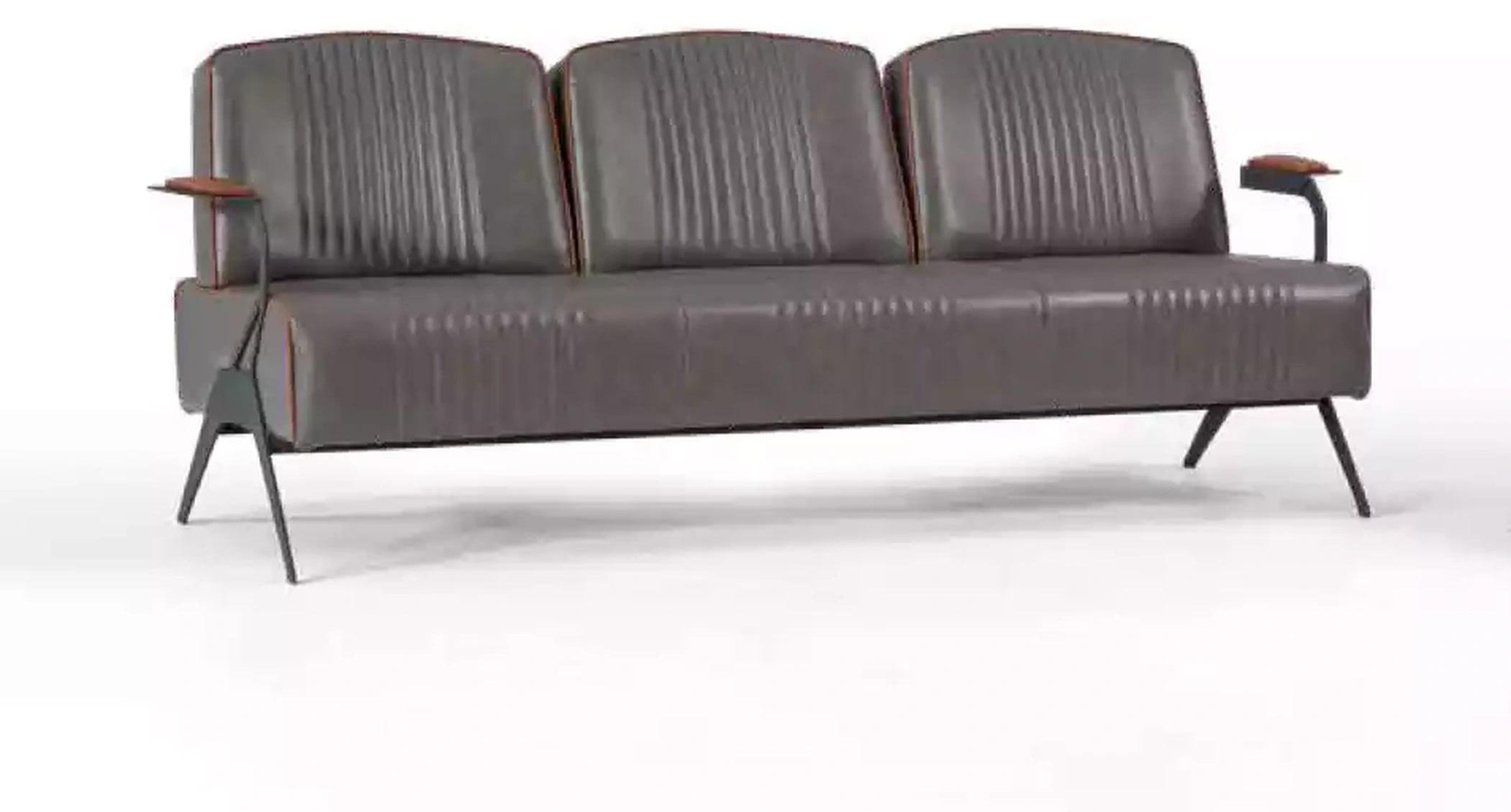 Sofa Couch Dreisitzer Arbeitzimmer Büro Einrichtung Polstersofa 3 Sitzer