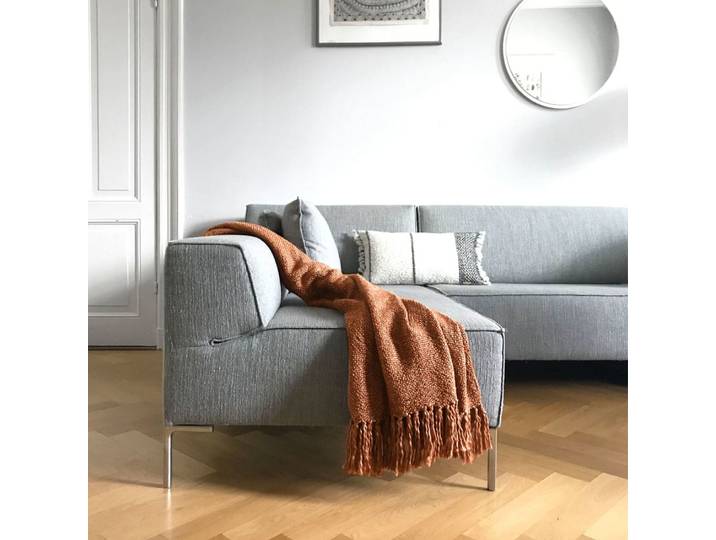 Plaid terre cuite 125x150