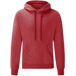 Kapuzen-Sweatshirt "F421" Classic - S - heather red