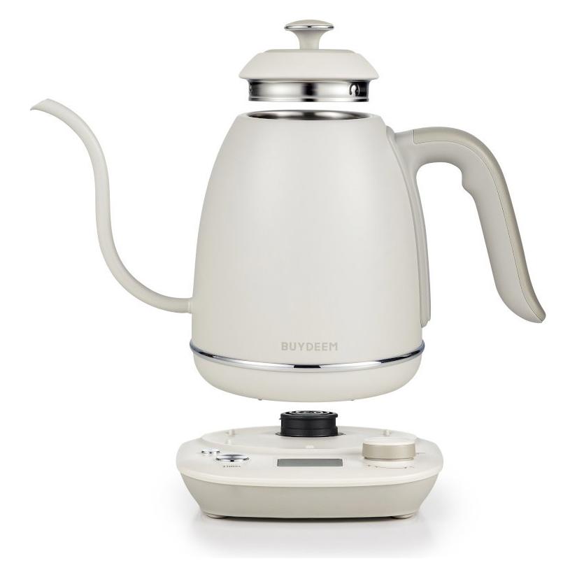 Buydeem Teapot Electric Gooseneck Coffee Kettle, model K821, color Oat White EU (0.80 l) (K821-OW/EU)