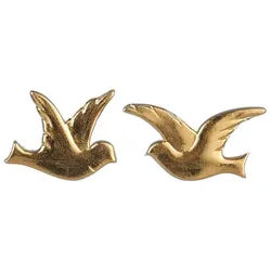 Wachsmotiv "Taubenpaar" gold