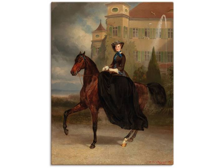 Leinwandbild ARTLAND Kaiserin Elisabeth von Österreich , braun (farbe bild(er): braun), B:60cm H:80cm, Bilder, Leinwandbild, auf Holzrahmen gespannt