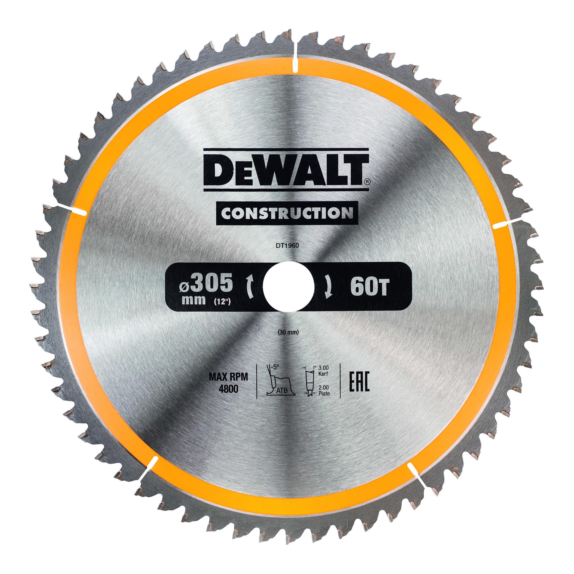 DeWalt DT1960-QZ Kreissägeblatt stationär| 305/30 mm| 60WZ)
