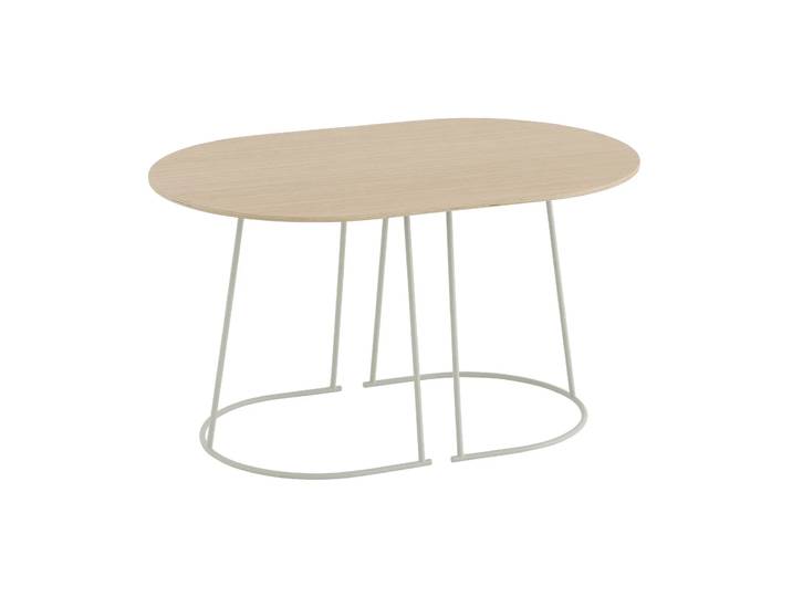 Muuto Table basse Airy S Placage chêne laqué - off white