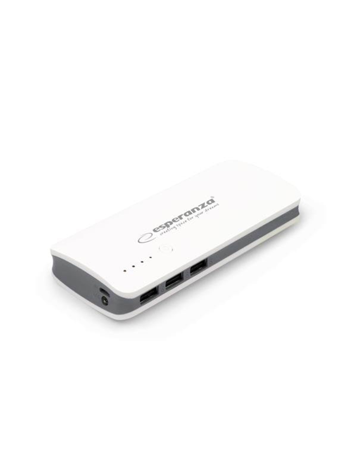 Esperanza POWER BANK RADIUM 8000MAH WHITE/GRAY - 8000 mAh
