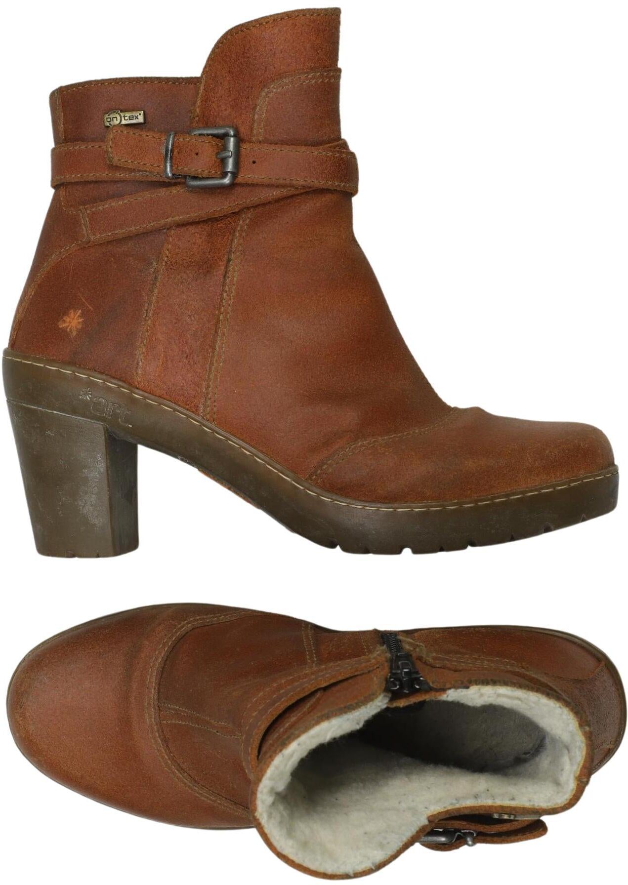 ART Damen Stiefelette, Braun, Gr. EU 38, Tex / Membran / kein / Etikett - Second Hand