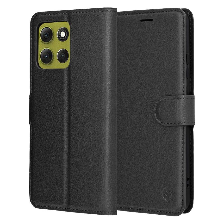 Techsuit - Leather Folio - Motorola Moto G86 - Black (Motorola Moto G86) (59748992)