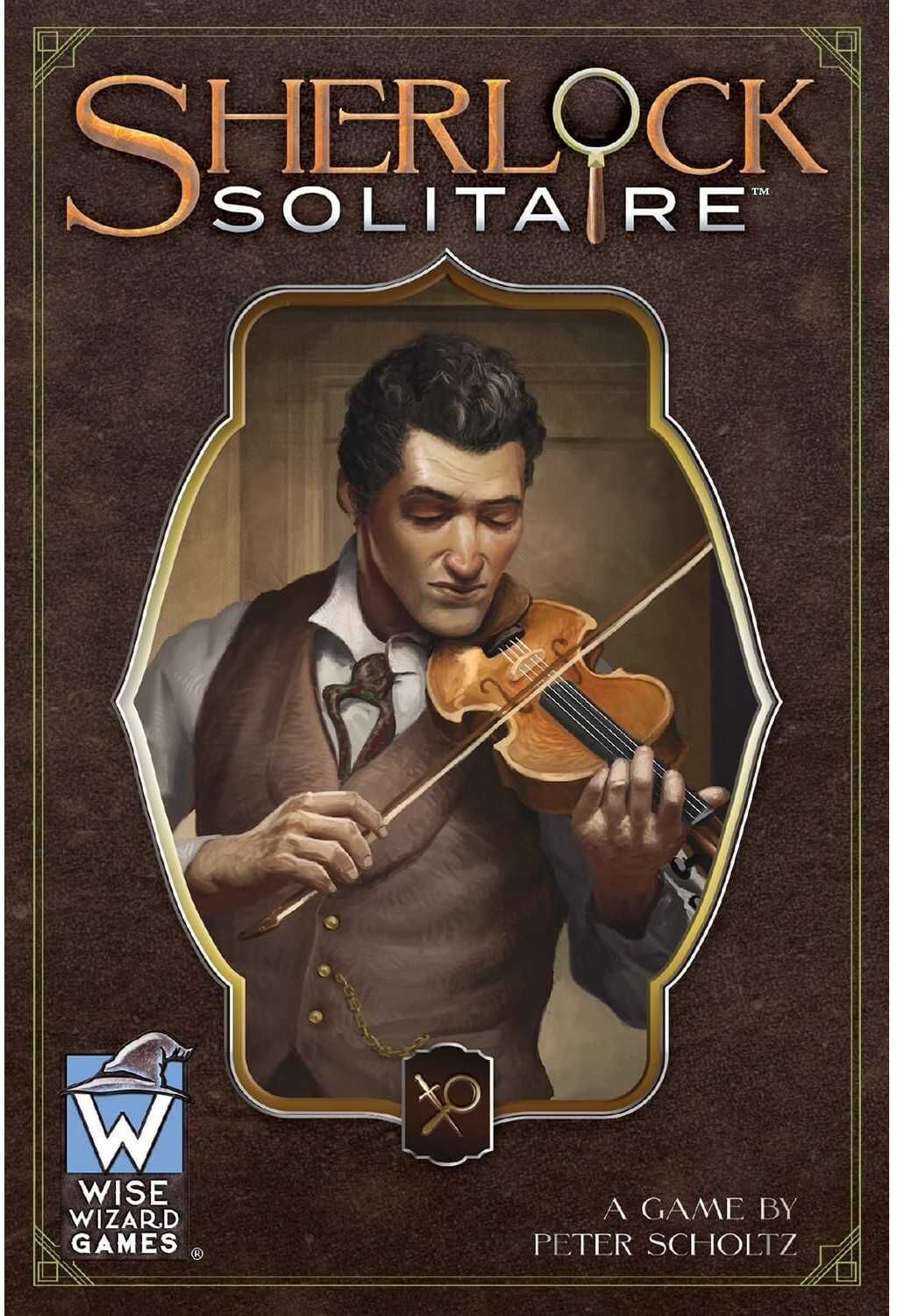 Sherlock Solitaire - Solo Detective Card Game, Ages 8+, 1-2 Players by Wise Wizard Games