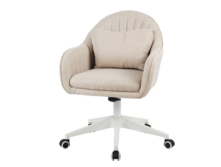 Chaise de bureau pivotante Alep 59 x 93 x 65cm Gris/Gris
