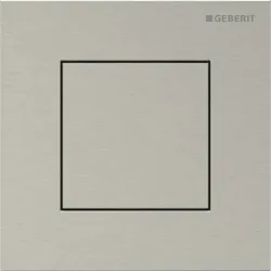 Geberit Typ 40 BetPl., eckig, f. UR-Strg. pneum. Sp., nickel gebürstet /Etc