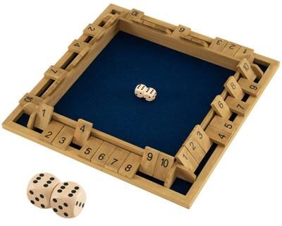 Costway 24 Inch Extra-Large Shut The Box Game for 2-4 Players