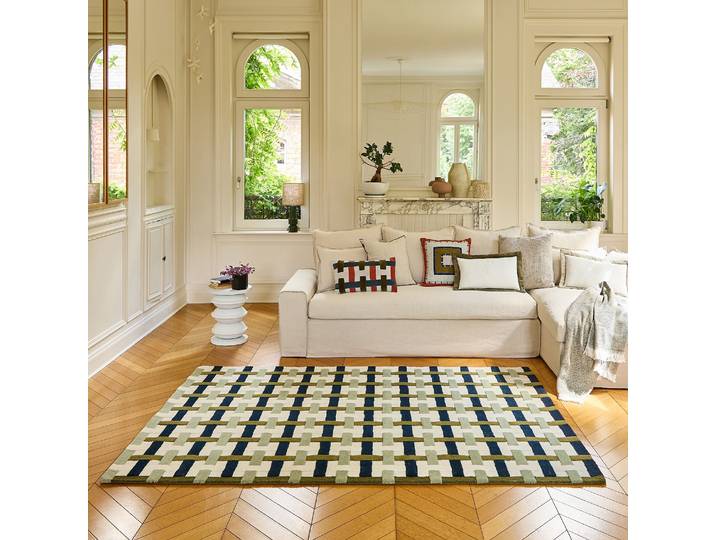 HABITAT - Tapis tufté en laine - 170 x 240 cm - Vert - Design by Floriane Jacques - Bertin
