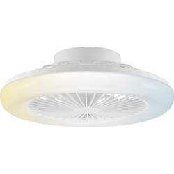 Brilliant G81305/05 LED Deckenleuchte Ventilator 42cm weiß LED-Deckenleuchte mit Ventilator LED EEK: D (A - G) 20 W Weiß