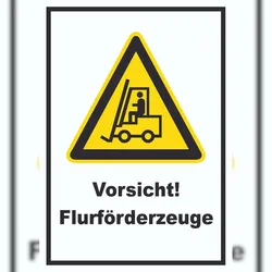 Achtung Gabelstapler Schild . A0 (841x1189mm)