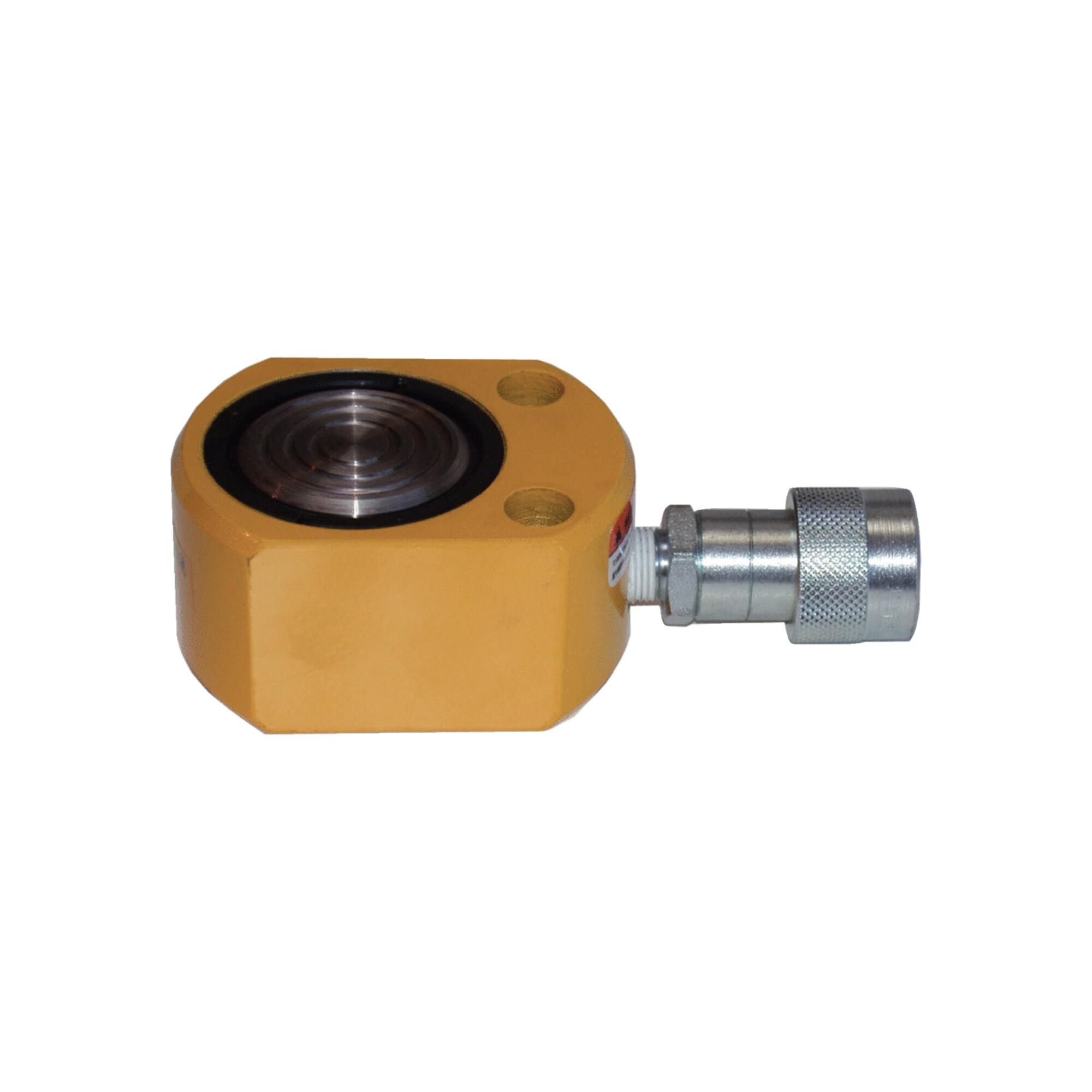 KS Tools Flach-Hydraulik-Zylinder aus Stahl 10 t Hubhöhe 11 mm, 6400140 (640.0140)