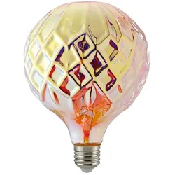 Flair LED-Lampe E27 ORIENTAL GLOBE TANIS orange dimmbar Strukturglas Sigor