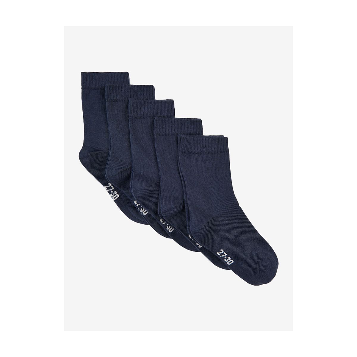 Minymo Ankle Sock -solid (5-pack) dark navy (778) 15\18 5077-778-15\18
