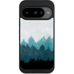 Nivocase Handyhülle für Google Pixel 10 Hülle NIVOpure Case Schwarz Abstrakt Baum Wald (Google Pixel 10), Smartphone Hülle, Schwarz