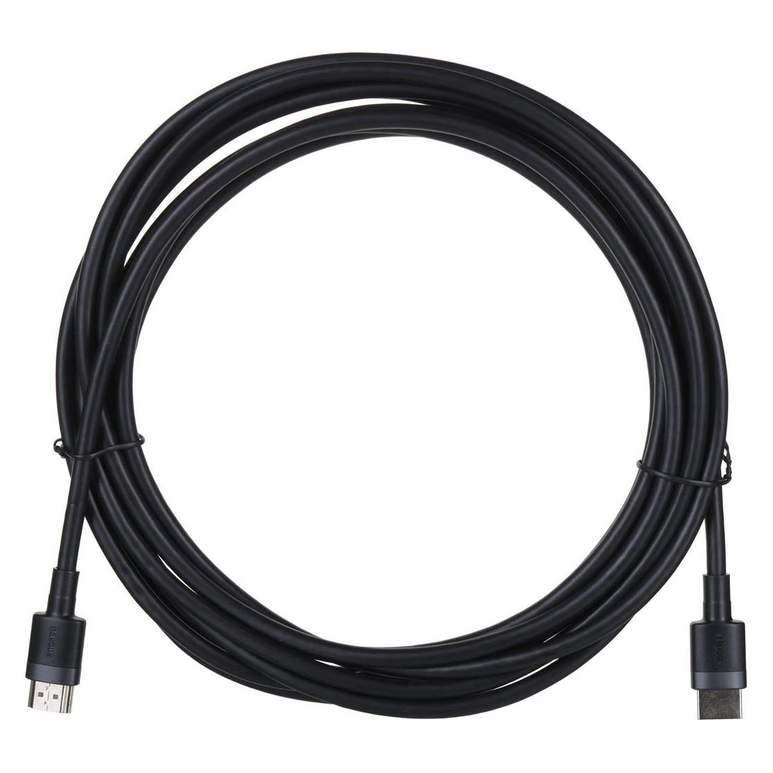 Baseus Cafule 4KHDMI Male To 4KHDMI Male Adapter Cable 5m Black (5 m) (CADKLF-H01)
