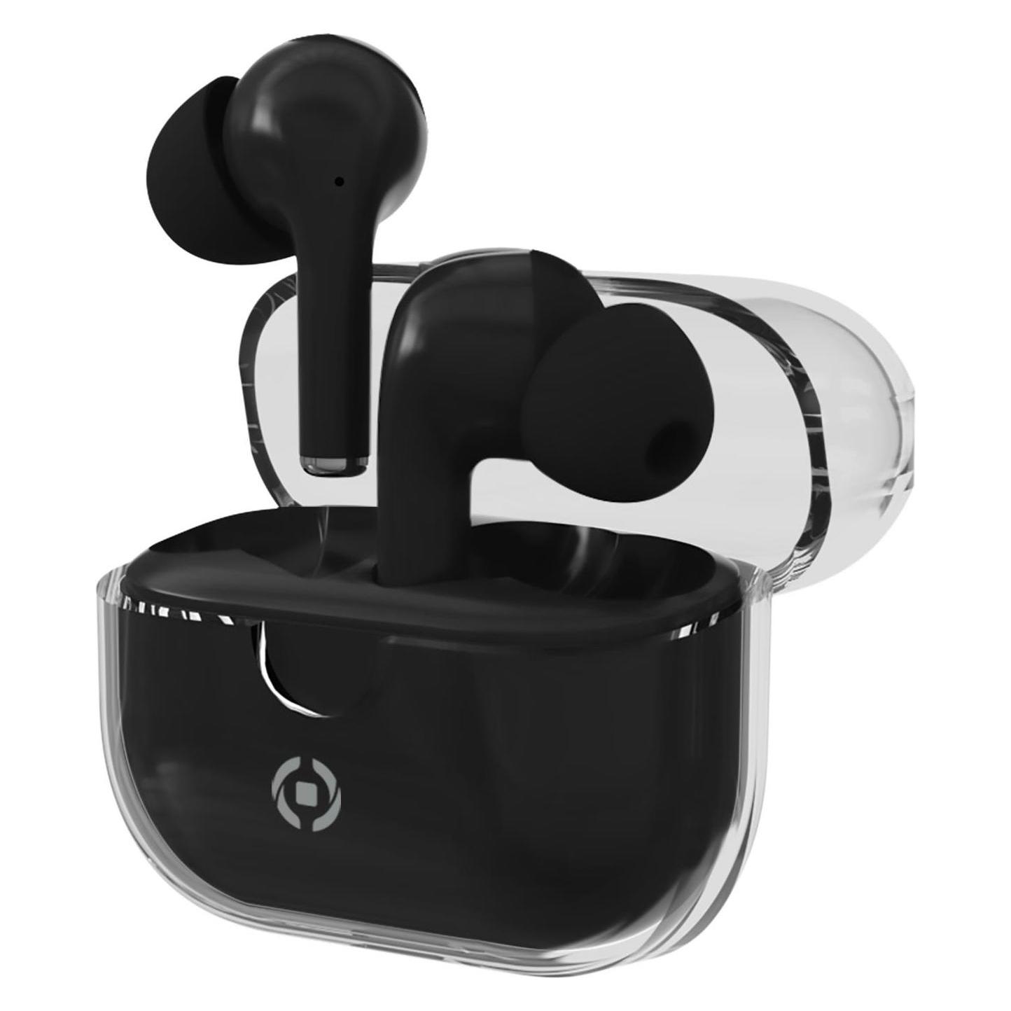 Celly CLEAR C Kopfhörer True Wireless Stereo (TWS) In-Ear Musik und Anrufe USB Typ-C Bluetooth Weiss (5 h, Kabellos) (CLEARBK)