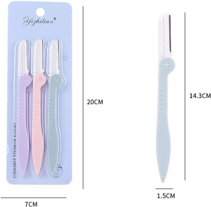 INF Ensemble de Rasoirs à Sourcils - Lames de Sécurité Micro Guard pour une Épilation Douce
