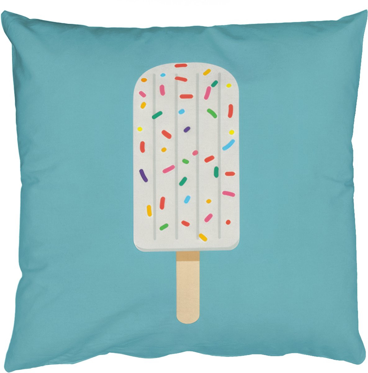 PillowMonkey Sierkussen Ijsje met Sprinkles Lichtblauw 50 x 50 cm