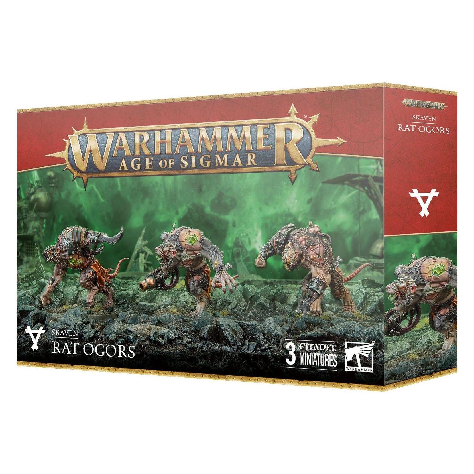 Games Workshop Warhammer AoS - Skaven Rats Ogres (Kunststoff) (90-13)