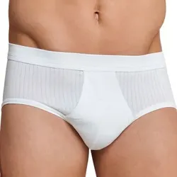Schiesser 2P Sport Briefs With Fly Weiß Baumwolle Medium Herren