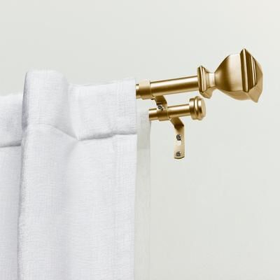 ATI Home Napoleon Double Curtain Rod and Finial Set