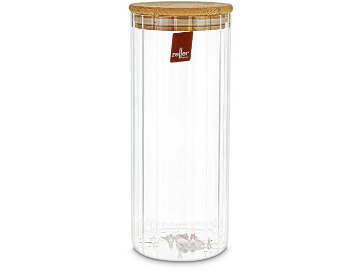 Zeller Vorratsglas mit Rillen 1100ml