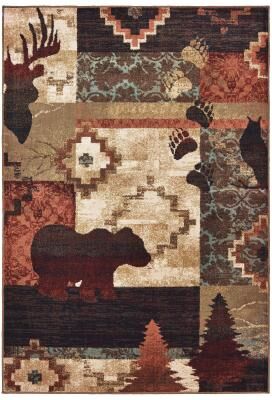 Style Haven Westley Nature Imprints Color Block Area Rug