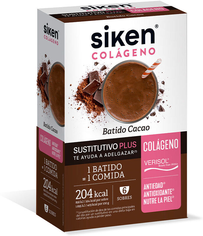 Siken Collagen Substitute Shake 6 Sachets Cocoa