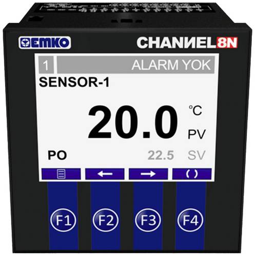 Emko CHANNEL8-N 2-Punkt-Regler Temperaturregler Pt100 -50 bis +400°C Relais 5A