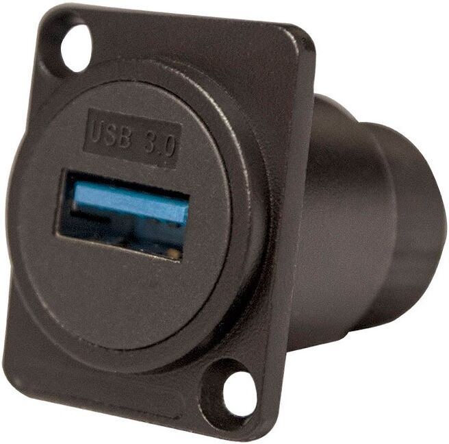 Ficha USB 3.0 Fêmea - Fêmea p/ Painel
