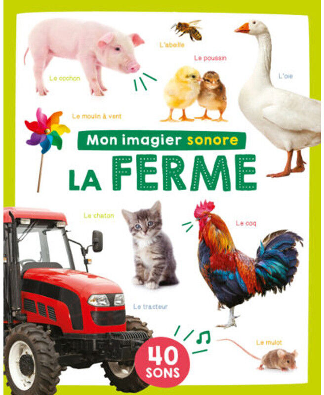 Mon imagier sonore : La Ferme - 1 2 3 Soleil