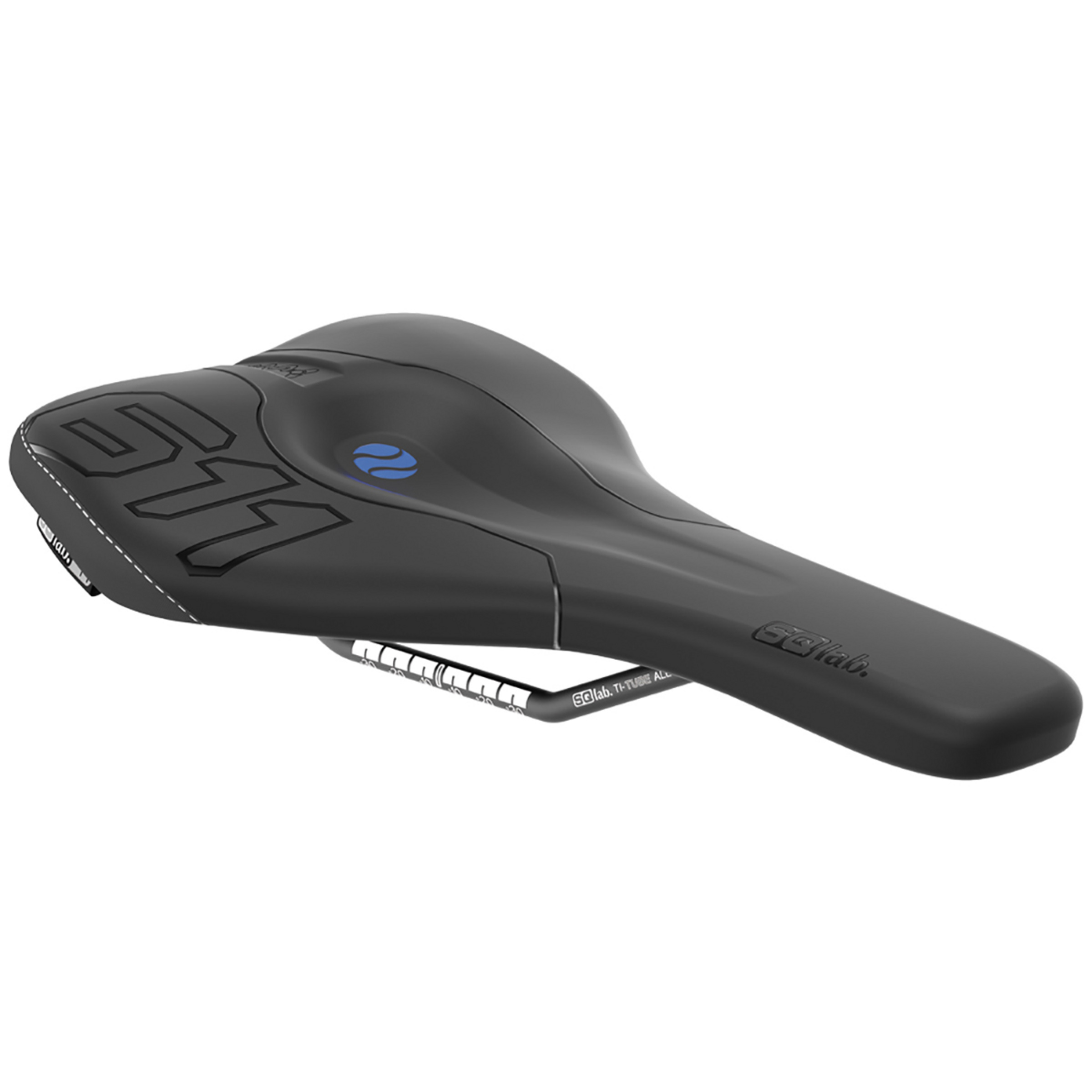 SQlab 611 Ergowave S-Tube Fahrradsattel Fahrradteile schwarz Größe 12CM Mountainbike | Rennrad | Gravel