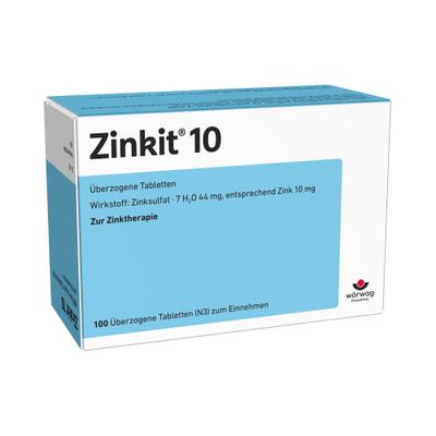 Zinkit 10 überzogene Tabletten 100 St Überzogene