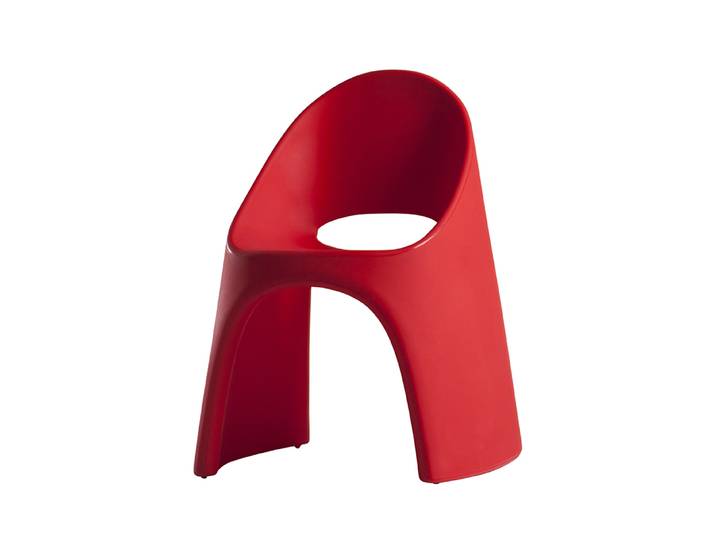 SLIDE set de 2 chaises AMELIE (Rouge - Polyéthylène)