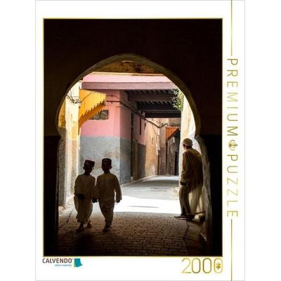 CALVENDO Puzzle In den Gassen von Fès | 2000 Teile Lege-Größe 90 × 67 cm Foto-Puzzle für glückliche Stunden