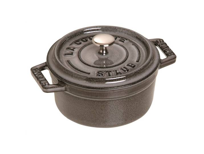 STAUB Topf rund Gusseisen grau 24cm - Farbe: graphit - 1393