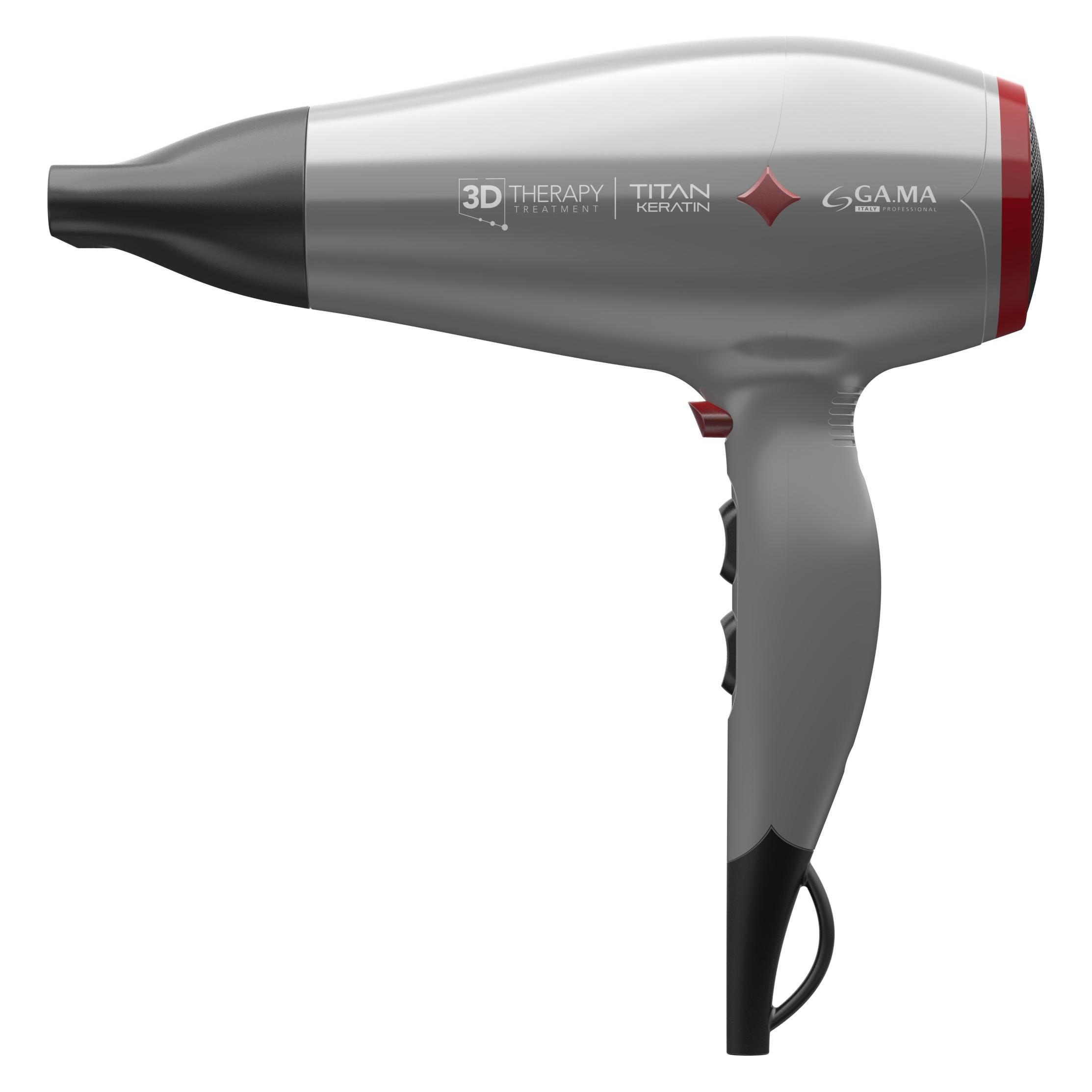 GAMA GA.MA Titan Keratin Diamond 3D Haartrockner 2300 W Grau (2300 W) (GH0303)