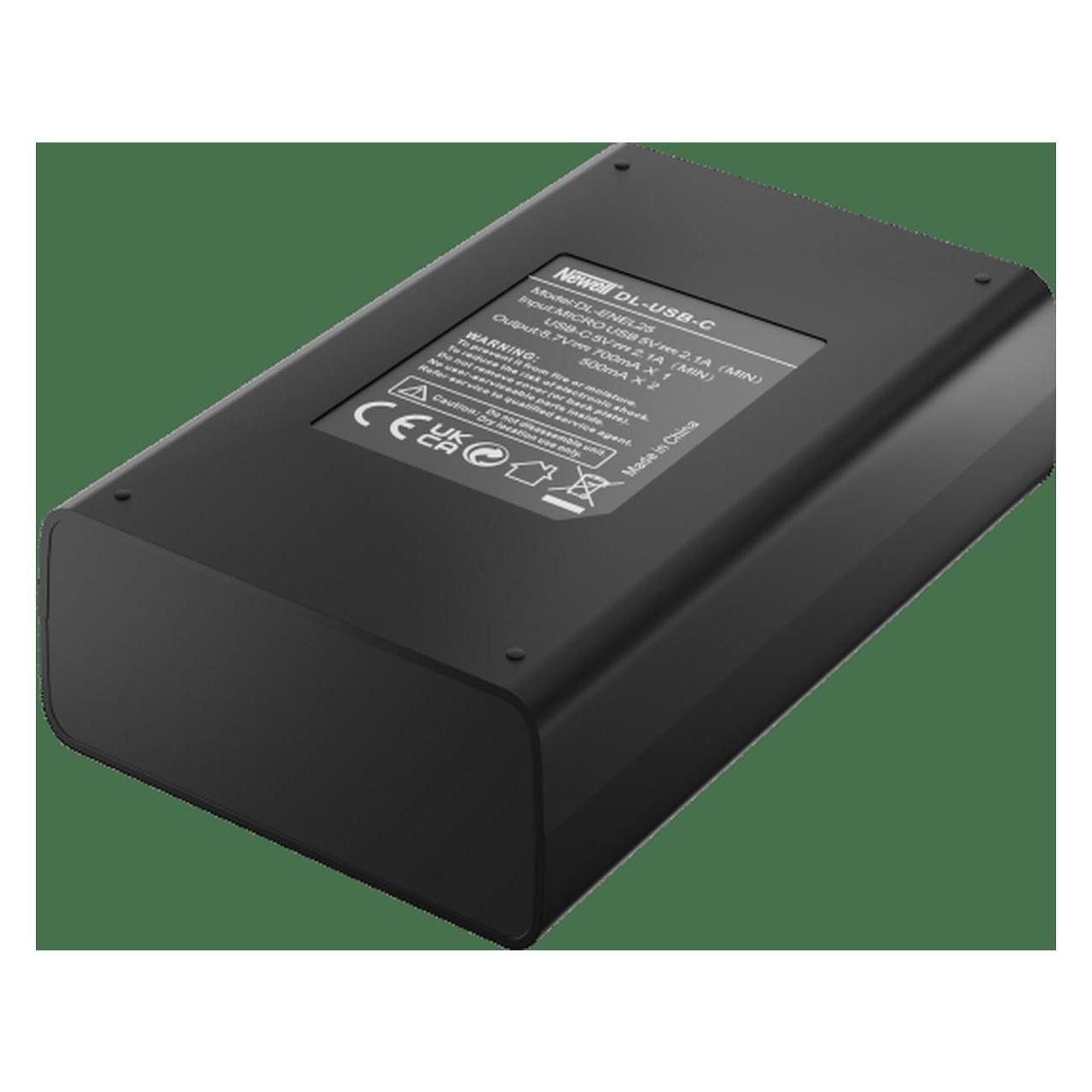 Newell Dual-channel charger for EN-EL25 batteries DL-USB-C for Nikon (Kamera Akku Ladegerät) (01005FDP)