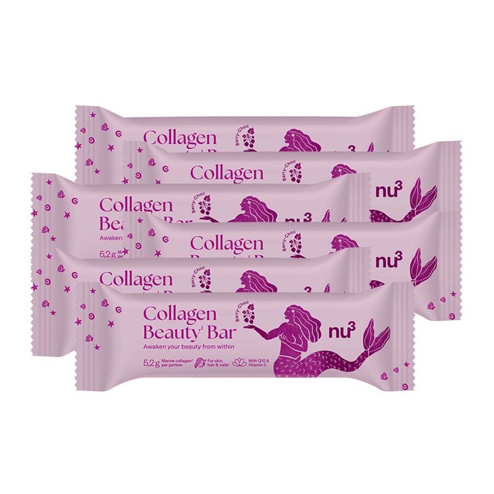 nu3 Collagen Beauty Bar Berry-Choc x6 6x40 g Riegel