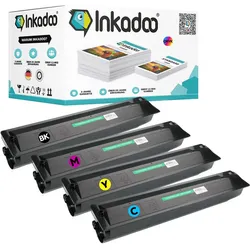 Inkadoo, Toner, Kompatibel zu Toshiba T-FC30E Tonerkartusche (BK, C, M, Y)