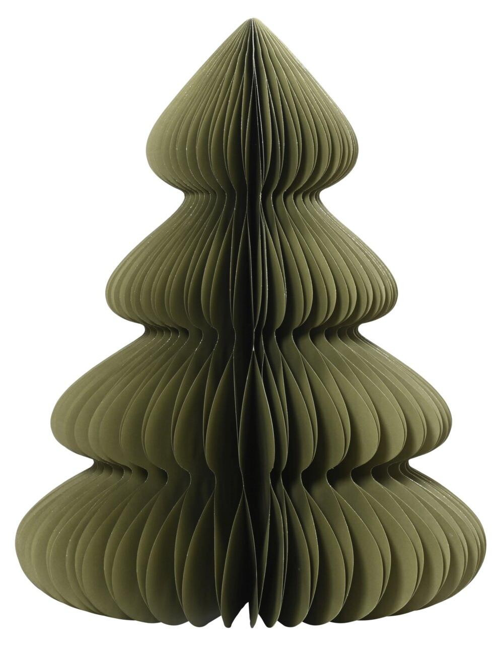 Kaemingk Papieren kerstboom, groen, B: 48 cm, H: 60 cm