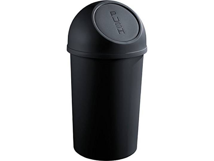 helit H2401395 - Push-afvalbak „the flip“ 45 L zwart